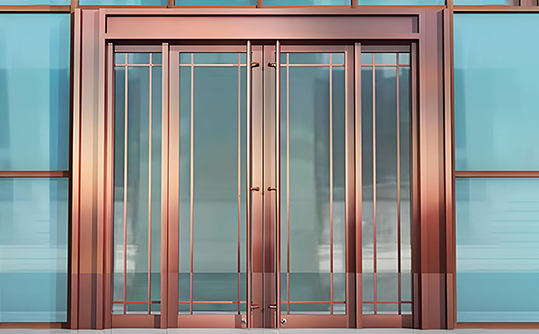 喀什玻璃地弹门